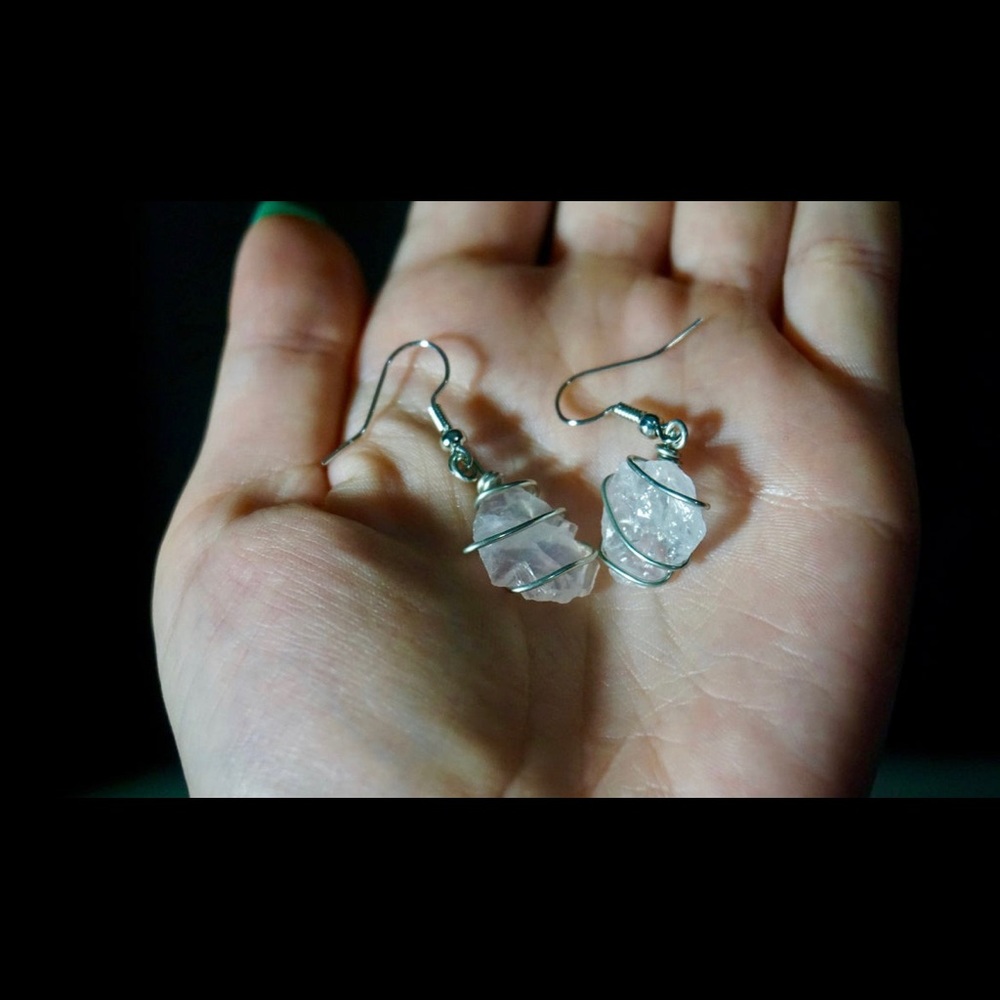 Rose Quartz Earrings